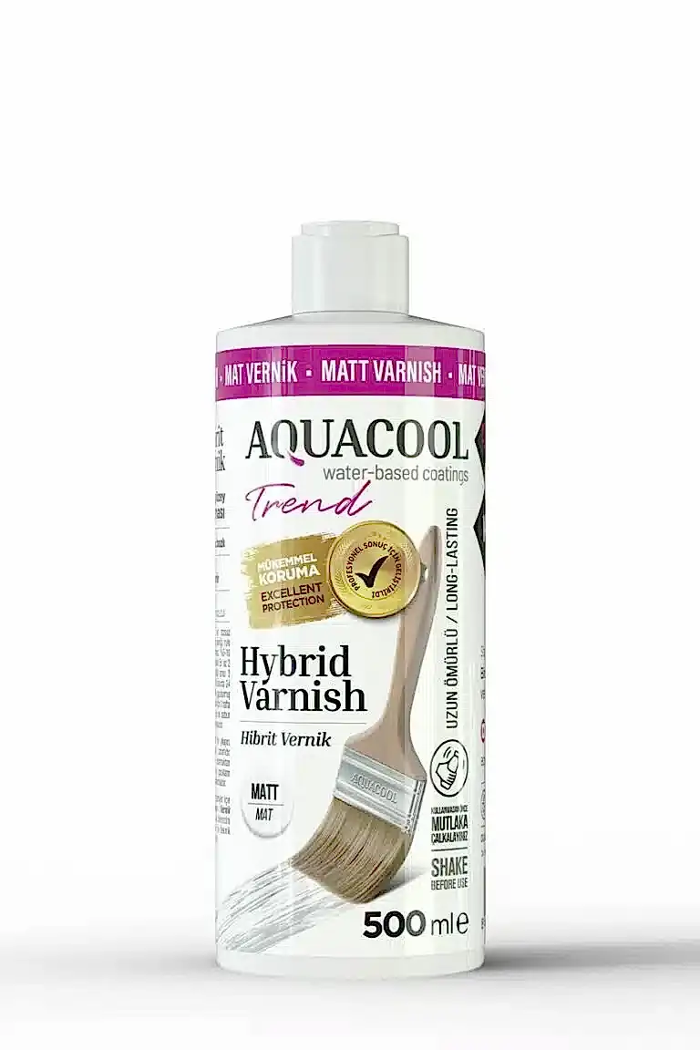 500ml – Mat Vernik Aquacool Trend Hibrit Vernik 