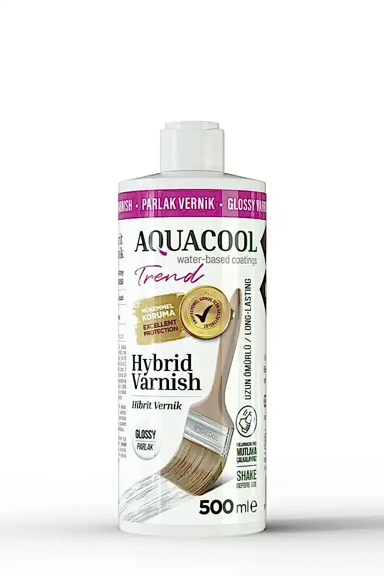 500ml – Parlak Vernik Aquacool Trend Hibrit Vernik 